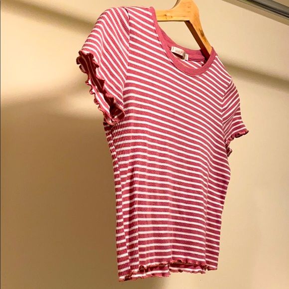Pink striped crop top - Picture 2 of 4